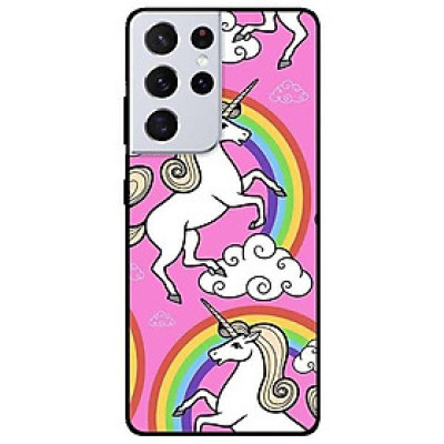 Ốp lưng dành cho Samsung S21 - S21 Plus - S21 Ultra mẫu Họa Tiết Ngựa Cầu Vòng