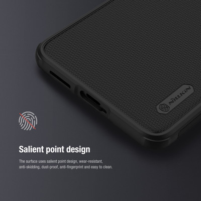 Ốp lưng chống sốc cho Xiaomi Redmi K50, K50 Pro chính hãng Nillkin dạng sần, chống vân tay - Hàng chính hãng