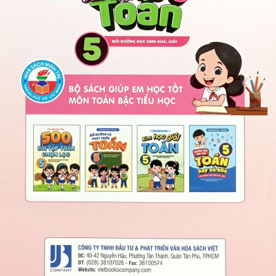 Sách - Tuyển Chọn 400 Bài Tập Toán 5 - Bồi Dưỡng Học Sinh Khá, Giỏi