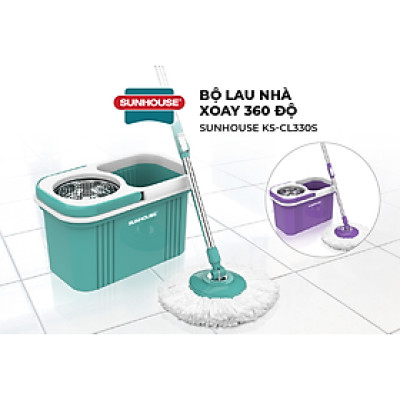 Bộ lau nhà xoay 360 độ Sunhouse KS-CL330S
