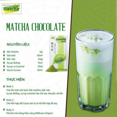 Combo 2 túi Bột trà xanh Matcha Gold (2 túi x 500g)