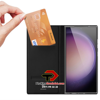 Bao da dành cho SamSung Galaxy S25 Ultra, S24 Ultra, S23 Ultra, S23 FE, S24 FE, Note 20 Ultra chính hãng Dux Ducis - Hàng chính hãng