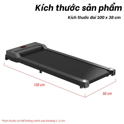 Máy chạy bộ đi bộ gia đình TM310 & TM310A [BLACK] thế hệ mới có điều khiển từ xa