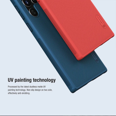 Ốp Lưng Dành Cho Samsung Galaxy S23 Ultra, S23 Plus Hiệu Nillkin Nhựa Sần Viền Dẻo Chống Sốc-Hàng Chính Hãng