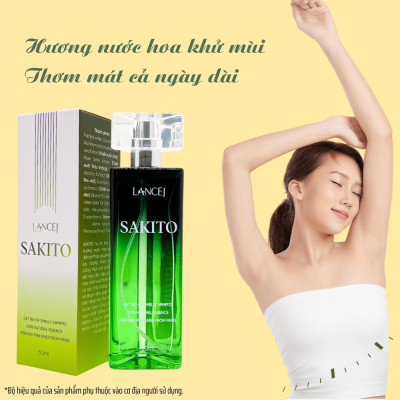COMBO 6 Lọ Xịt Khử Mùi SAKITO LANCEJ 50ml, Sạch Vùng Nách, Ngăn Tiết Mồ Hôi, Không Ố Vàng Áo