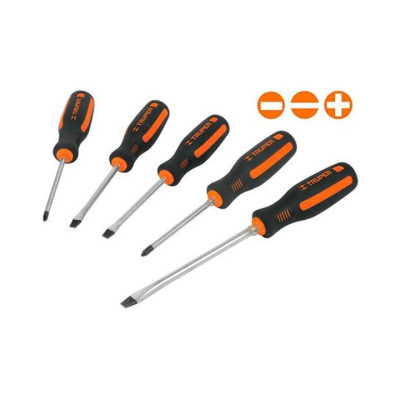 Bộ tuốc nơ vít dẹp và bake 5 cây Truper 14138 (DTJ-5B)