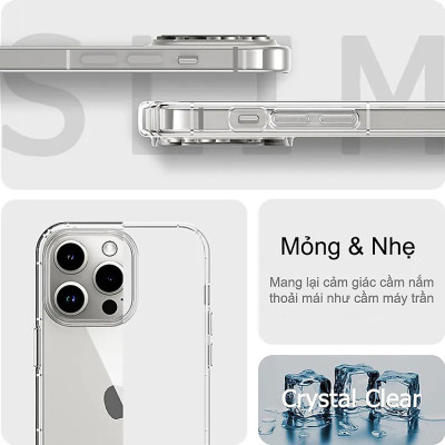 Ốp lưng dẻo cho iPhone 15 Pro Max | 15Pro, ốp trong chống sốc TOTU – Hàng chính hãng