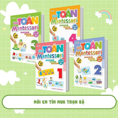Sách - Học Toán Montessori 3 - Phát Triển Trí Tuệ 4+ - Megabook