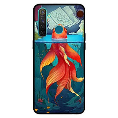 Ốp Lưng in cho Realme 5 Pro / Realme Q Mẫu Cá Vàng Bơi - Hàng Chính Hãng