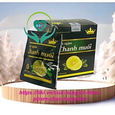 Kẹo ngậm Chanh muối Kingphar ( hộp 12 gói * 5 viên)