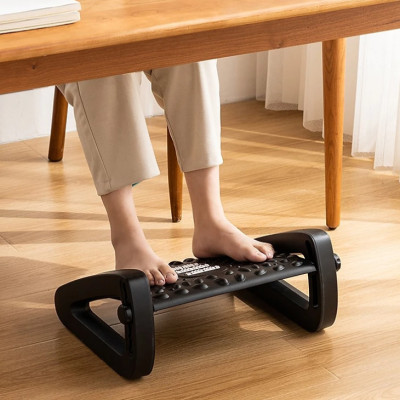 Ghế gác chân KG02S văn phòng công thái học, kê chân matxa cao cấp giảm căng thẳng loại xịn dài 43cm - Hàng chính hãng