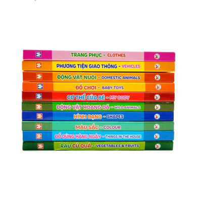 Bộ Sách Giúp Bé Nhận Biết Thế Giới Xung Quanh - Song Ngữ Anh-Việt - Bìa Cứng (Bộ 10 Cuốn)