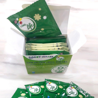 Combo 5 Hộp DINH DƯỠNG HOA CẮT CÀNH (Food for Cut Flowers)(1 hộp 10 gói 5gr). Giúp hoa cắt cành tươi lâu và 14 ngày không thay nước mới. Giải pháp tối ưu theo công nghệ Israel