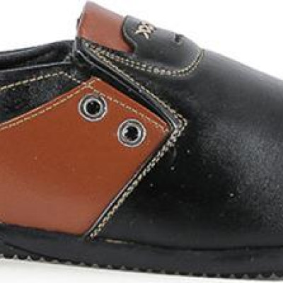 Giày Mọi Nam Da Bò Huy Hoàng HT7783 - Đen Phối Da