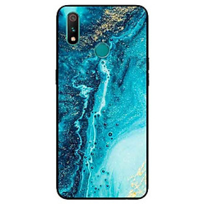 Ốp Lưng in cho Realme 3 Mẫu NỀN ĐÁ HOA 12 - Hàng Chính Hãng