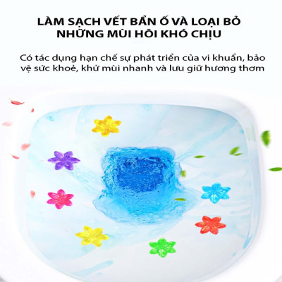 Combo 5 ống  Gel thơm khử bồn cầu   hình bông hoa  ,giúp khử mùi , khử trùng , vệ sinh diệt khuẩn  bảo vệ bồn cầu luôn sạch và thơm 