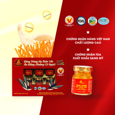 Đông Trùng Hạ Thảo Yến Ăn Kiêng Thiên Ân - Hộp 6 Hũ