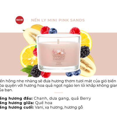 Nến ly mini Yankee Candle - Pink Sands