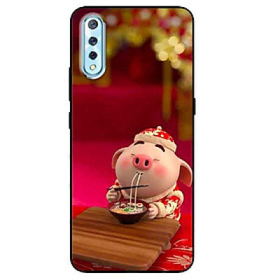 Ốp lưng in cho Vivo S1 Mẫu Heo Áo Trắng