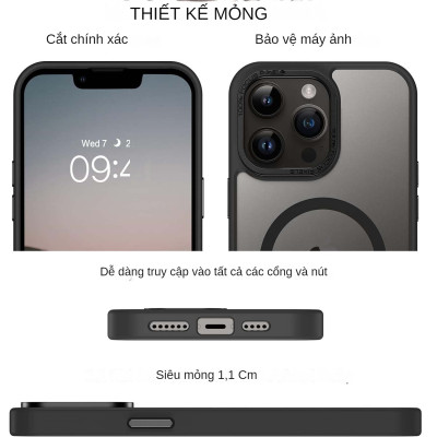 Ốp Lưng Cho IPhone 16 Pro, 16 Pro Max hiệu Likgus Gucase - Chống Bám Vân Tay, Hỗ Trợ Sạc Từ Tính, Ốp chống sốc Mặt Lưng Nhám Mờ Cao Cấp - Hàng nhập khẩu