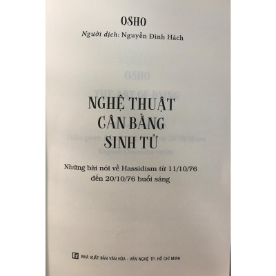Sách - Osho - Nghệ Thuật Cân Bằng Sinh Tử + Osho - Mặt Trời Tâm Thức - Combo 2 Cuốn - Chính Thông Book
