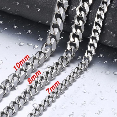 Vòng Cổ Nam - Dây chuyền nam titan thời trang rẻ đẹp kiểu lặc xéo cao cấp trangsucpt 9mm PTDCNA159