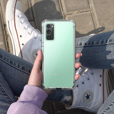 Ốp lưng chống sốc trong suốt cho Samsung Galaxy S20 Likgus Crashproof giúp chống chịu mọi va đập - hàng nhập khẩu