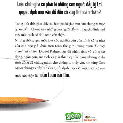 Tư Duy Nhanh Và Chậm (Tái Bản 2019) (Quà Tặng Card đánh dấu sách đặc biệt)