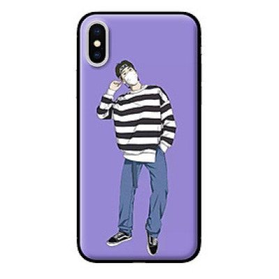 Ốp in cho iPhone X Boy Trắng Đen - Hàng chính hãng