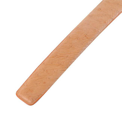 HC4445 - Dây nịt nam da đà điểu Huy Hoàng 3,5P da hột màu vàng bò