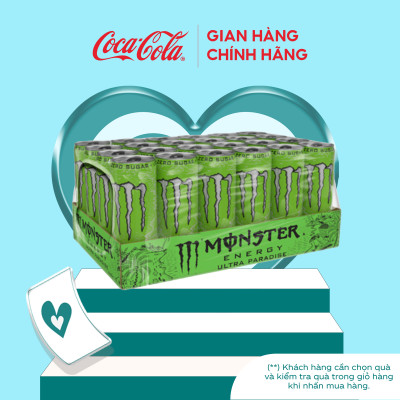Lốc 24 Lon Nước Tăng Lực Giải Khát Monster Energy Ultra Paradise 355ml/Lon Coca-Cola Official Store_TK