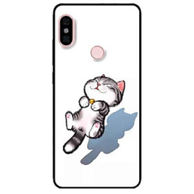 Ốp lưng in cho Xiaomi Redmi Note 5 Pro Mẫu Mèo Sọc