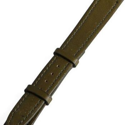 Dây đồng hồ nam nữ Huy Hoàng da bò size nhỏ màu rêu HT8109