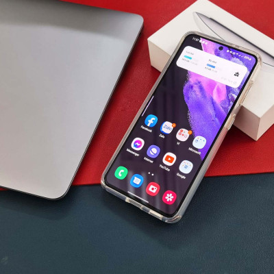 Ốp lưng chống sốc trong suốt cho Samsung Galaxy S21 Ultra hiệu Likgus Thom Brow (chất liệu cao cấp, thiết kế thời trang họa tiết 3 sọc màu) - hàng nhập khẩu