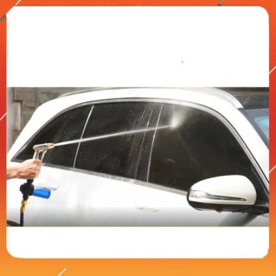 ️Evoucher Bộ dây vòi xịt nước rửa xe,tưới cây ,tăng áp 3 lần,loại 7m,10m 206701-2 đầu đồng,cút đồng+  móc khoá