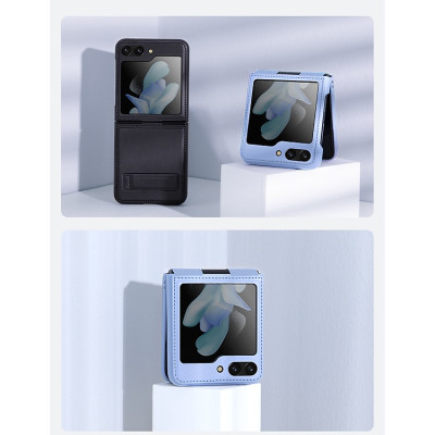 Ốp Case Nillkin Qin Leather (Vegan Leather) Dành Cho Samsung Galaxy Z Flip 5 5G - Hàng Chính Hãng