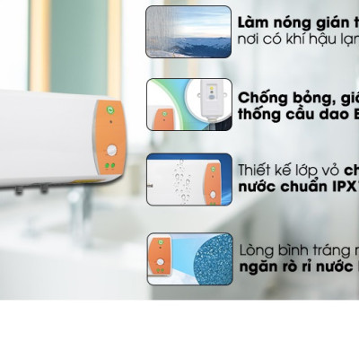 Máy nước nóng gián tiếp Ferroli VERDI TE 20 lít (2500W)-hàng chính hãng