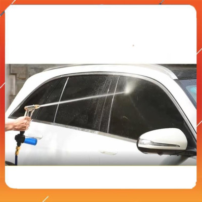 ️Evoucher Bộ dây vòi xịt nước rửa xe, tưới cây ,tăng áp 3 lần,loại 3m,5m 206587 cút sập,nối nhựa vàng+  móc khoá