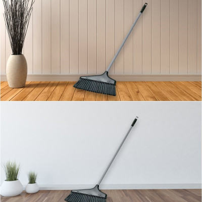 Chổi nhựa cán dài Sanada 75,5cm, cán cầm cao/ dài giúp cho người sử dụng không phải cúi gây mỏi lưng - nội địa Nhật Bản