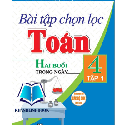 Sách - Combo Bài tập chọn lọc toán 4 hai buổi trong ngày - tập 1 + 2 (dùng chung cho các bộ sgk hiện hành)