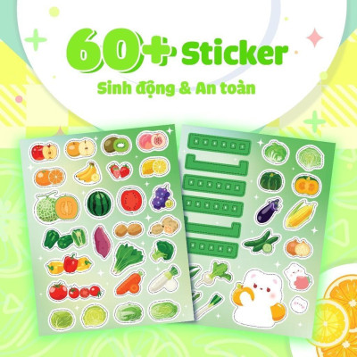 Sách - Mua Hay Bán Khéo Cùng Gấu Misa Rau Quả Tươi Ngon (Hơn 60 Stickers) - Megabook