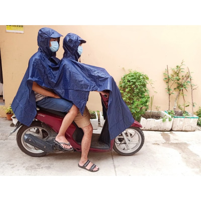 Áo mưa 2 đầu người vải dù cánh dơi , rộng thoáng ,chống thấm cực tốt dùng cho cả nam và nữ