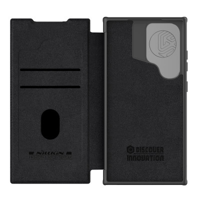 Ốp Lưng Nillkin Qin Prop Leather Case cho Samsung Galaxy S24 Ultra - Hàng Chính Hãng