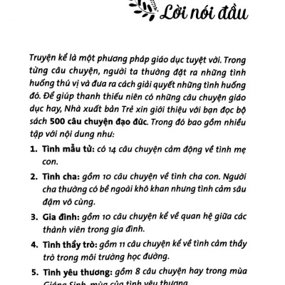500 Câu Chuyện Đạo Đức - Lòng Hiếu Thảo (Tái Bản 2023)