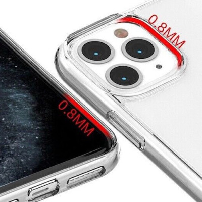 Ốp lưng cho iPhone 13 Pro Max hiệu Likgus Clear Air Shock trong suốt (Không ố màu) - Hàng nhập khẩu