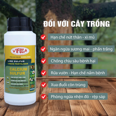 BANDA.Orich - Phân bón Calcium Sulfur (Canxi Lưu huỳnh) chai 500ml