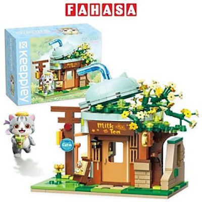 Đồ Chơi Lắp Ráp Lovely Street ASH Cat Milk Tea Shop - Keepplay K28007 (411 Mảnh Ghép)