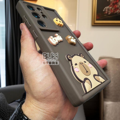 Ốp Lưng Capybara Nổi Cho Samsung Galaxy S25 Ultra / S24 Ultra / S23 Ultra / S22 Ultra - BUM STORE GALAXY CASE