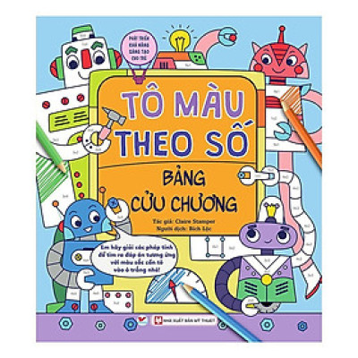 Sách - Tô Màu Theo Số Bảng Cửu Chương - Tân Việt Books