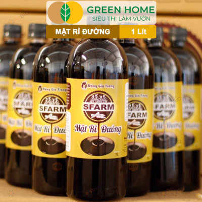 Mật Rỉ Đường Greenhome, Sfarm, Chai 1lít, Phân Bón Hữu Cơ, Ủ Dịch Chuối, Nuôi Cấy Vi Sinh, Ủ Phân, Ủ Rác